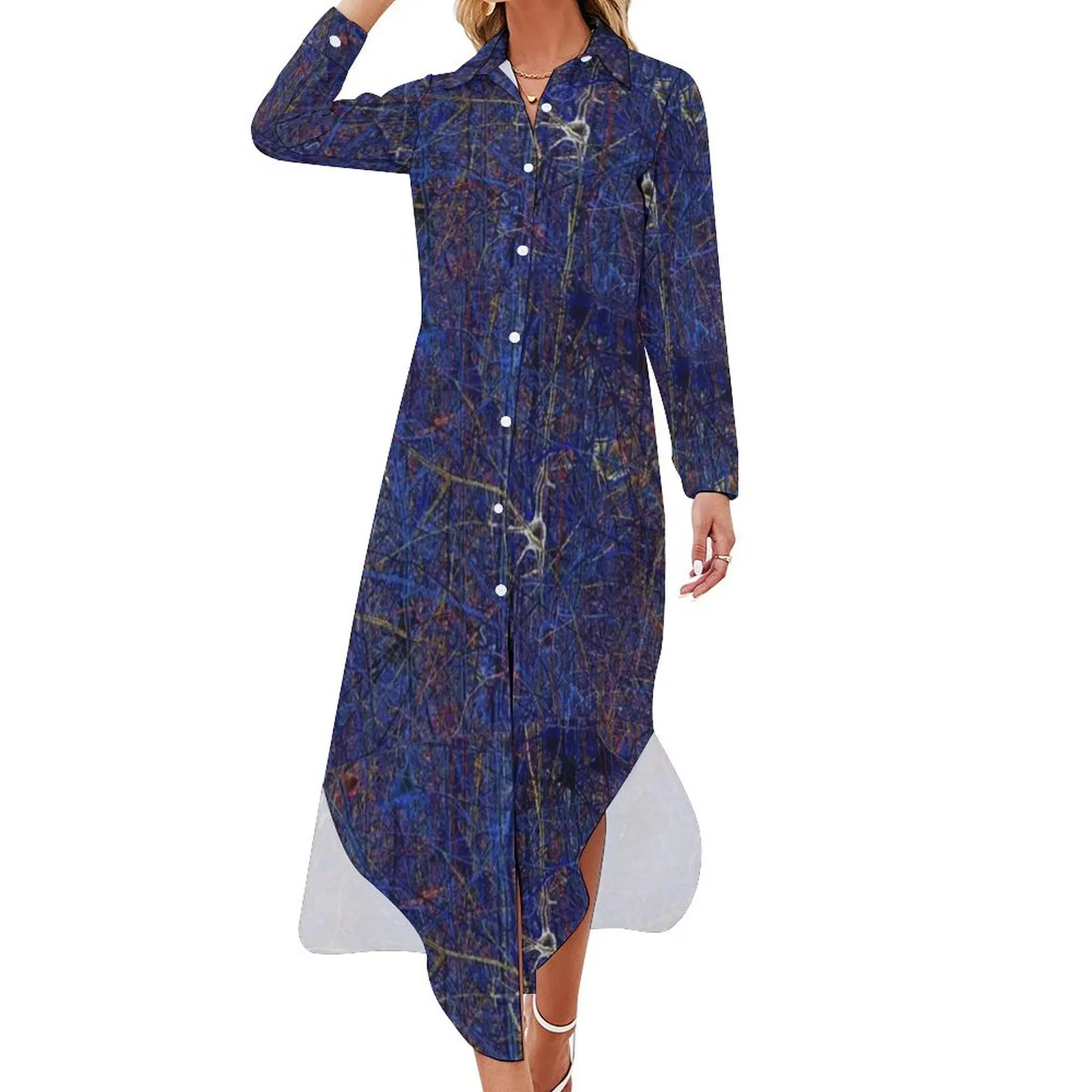 

Neuron Long Sleeved Shirt Dress Woman dresses Evening dresses