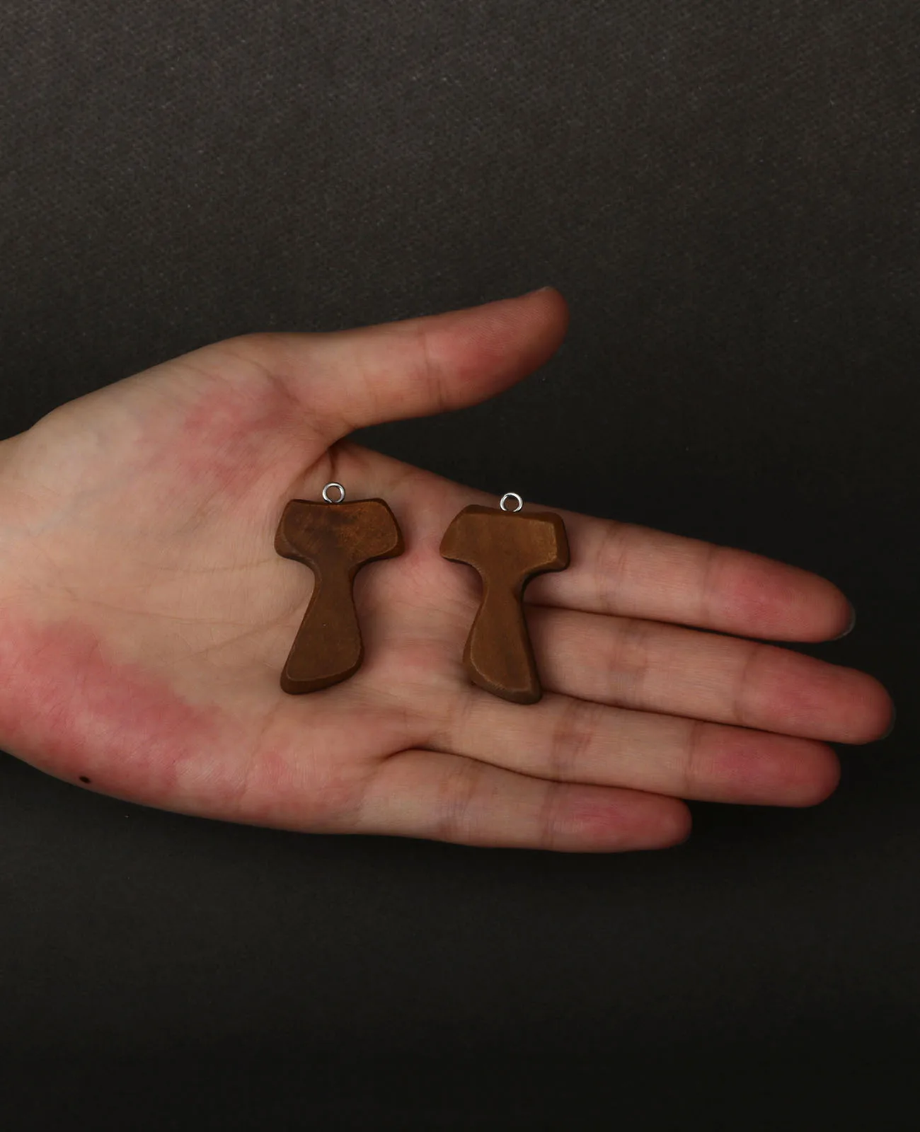 5 قطعة سحر الصليب تاو الخشبي كريستيان سانت فرانسيس أوف أسيسي الصليب قلادة لصنع المجوهرات DIY بها بنفسك اليدوية