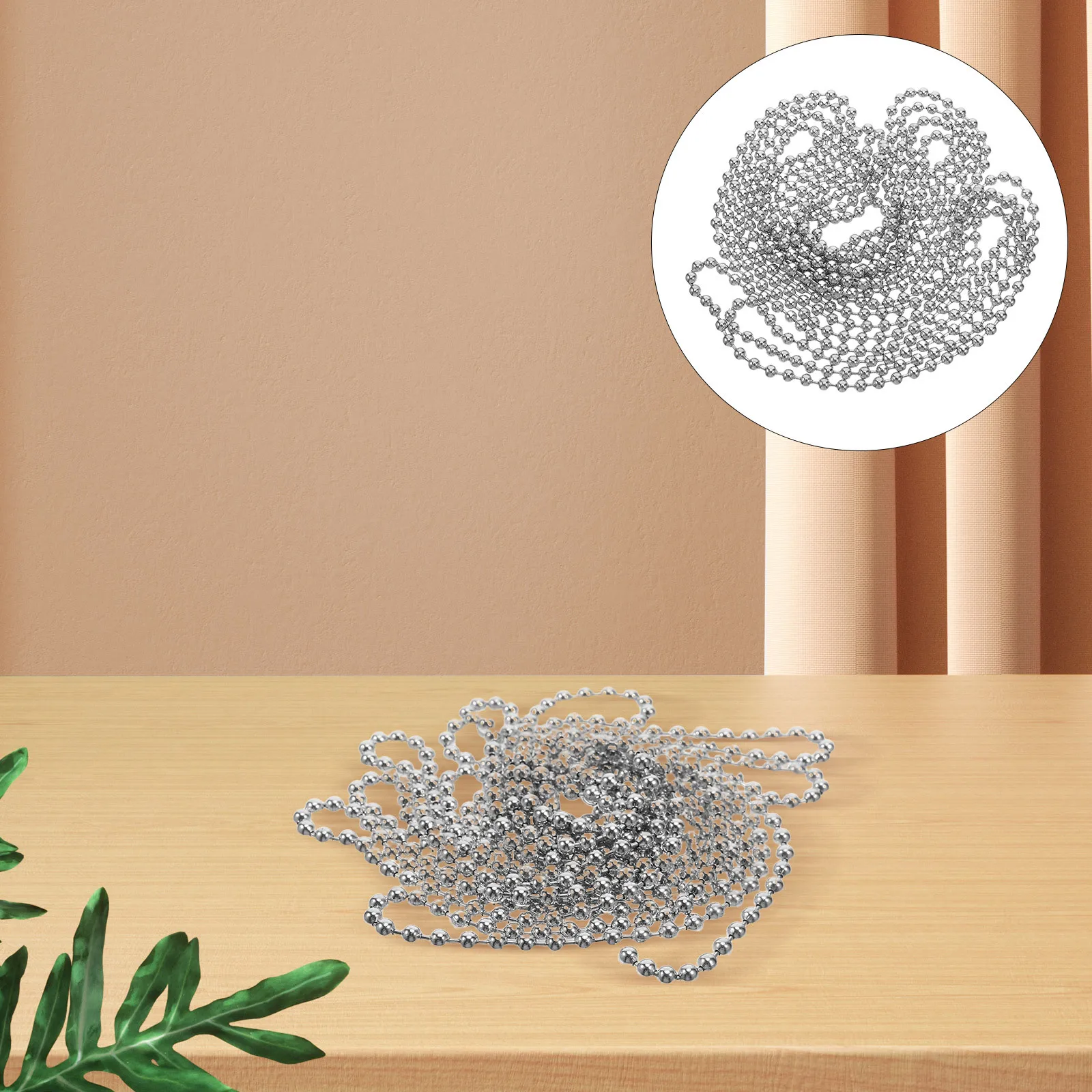 

3-Meter Beaded Ceiling Fan Chain Extender Decorative Pull Chain Pendant for Light Fixtures Lamp Accessories Lamp Accessories