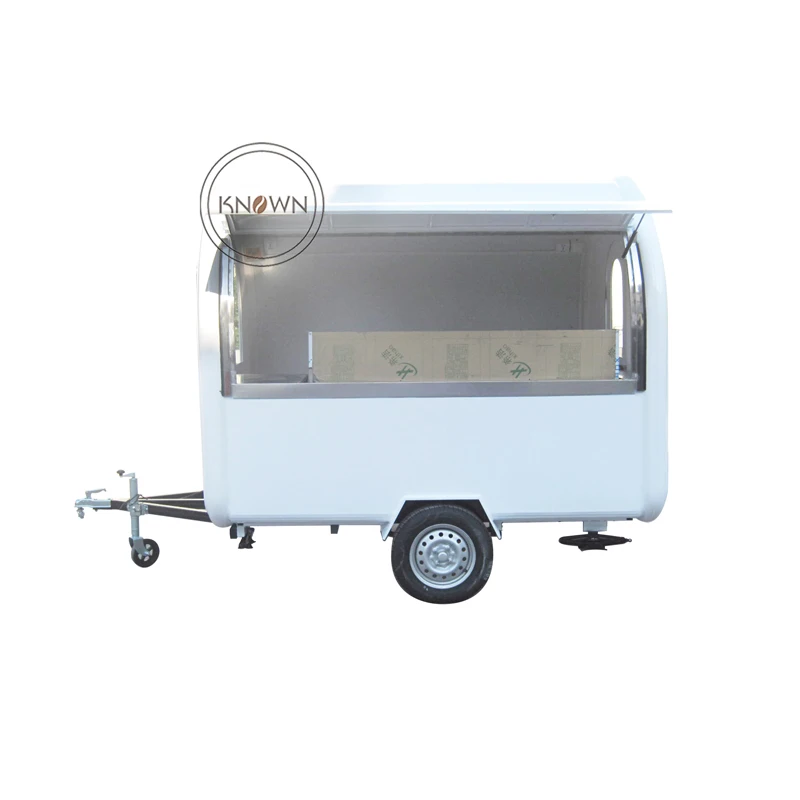 KN-220W mobile hotdog food cart food kiosk and snack truck trailer in china