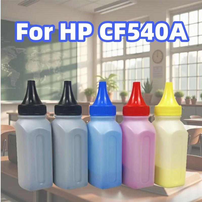 สําหรับ HP CF540A CF541A CF542A CF543A ตลับหมึกสําหรับ Color LaserJet Pro M254dw MFP M280nw M281fdn M281fdw แป้ง