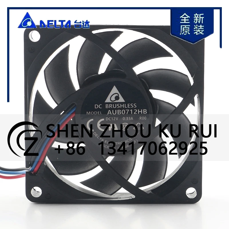 

Original Delta 5V 24V 48V DC 12V 0.33A AC EC 7015 70X70X15MM 7CM Chassis Projector Inverter Three Wire AUB0712HB-R00 Cooling Fan