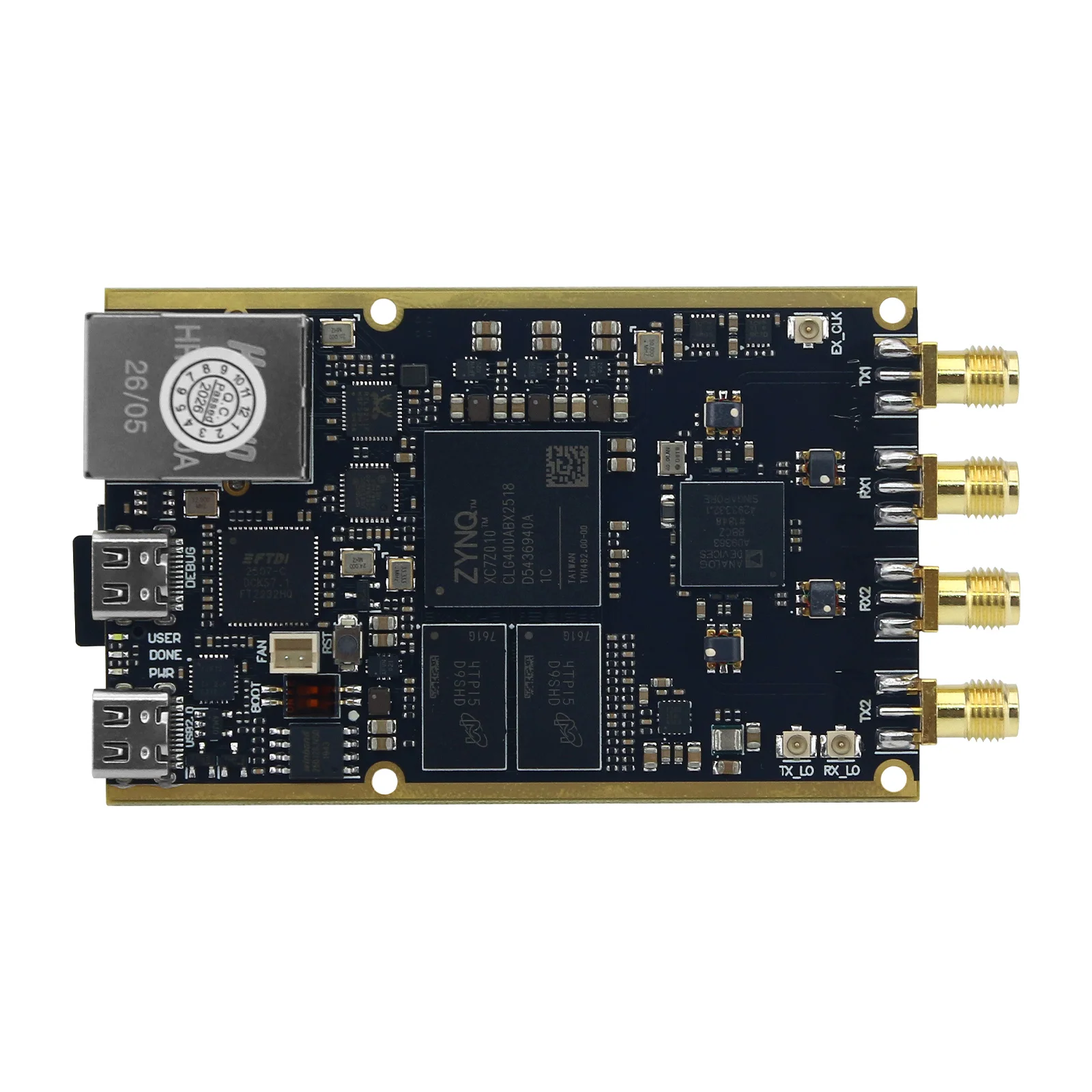 HamGeek 70MHz-6GHz 7010-SDR AD9363 SDR Software Defined Radio Entwicklungsboard mit Kühlkörper für Pluto SDR MATLAB – Detail 3