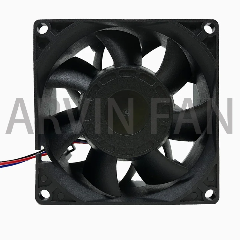 Ventilador de refrigeración individual Original FFB0824EHE, 24V, 5700RPM, 80.16CFM, 80x80x38mm, 3 pines para placa base FG Speed