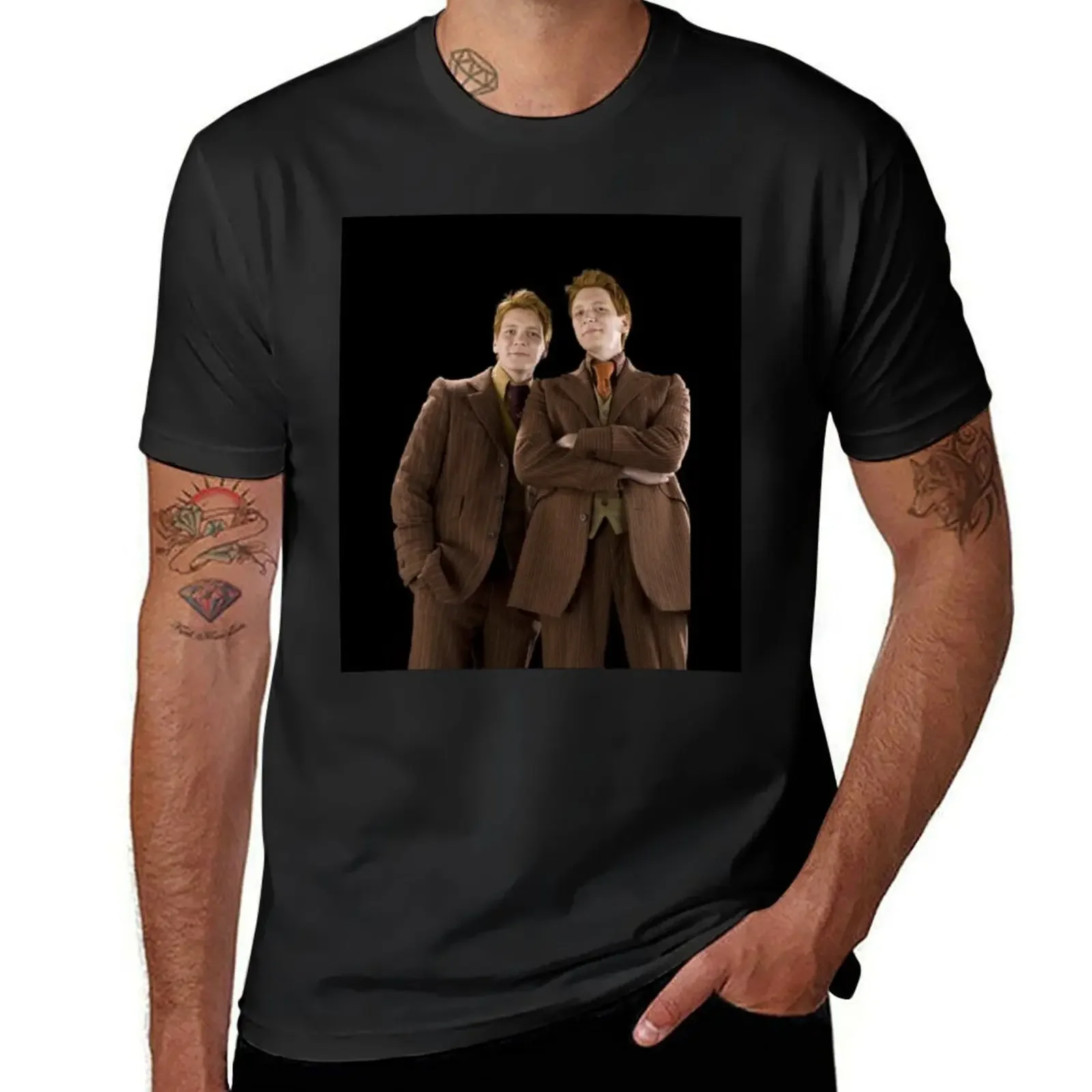 Fred and George Weasley T-Shirt anime clothes cute clothes baggy shirts summer tops Men's clothing