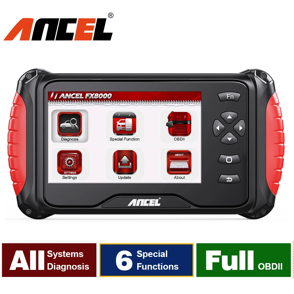 ANCEL FX8000 Car Diagnostic Tools Full System Multi Special Function OBD2 Scanner ABS Bleeding Auto VIN Scan Tools