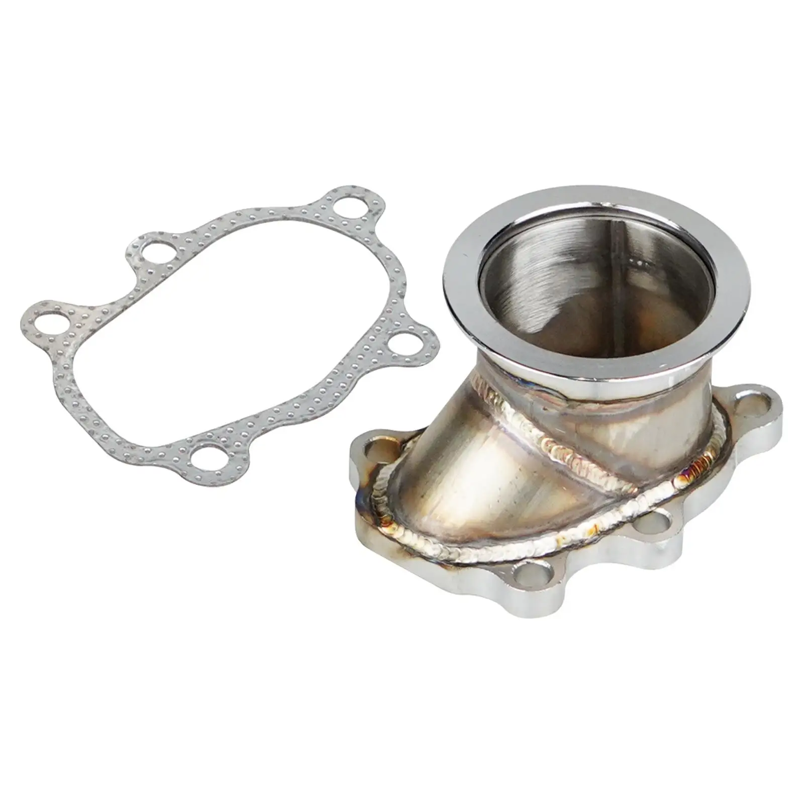 2.5in V Band Clamp Flange Replace 5 Bolt for T25 T28 GT25 GT28 Accessories High Performance Easy Installation