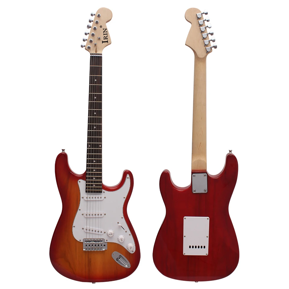 IRIN 6 Strings 22 Frets ST Electric Guitar 39 Inch Maple Body Neck Electric Guitarra With Necessary Guitar Parts & Accessories