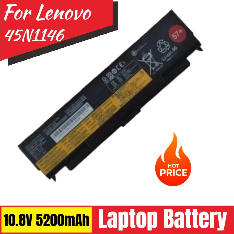 

Аккумулятор для ноутбука 45N1146 45N1147 10,8 В 5200 мАч для Lenovo ThinkPad L440 W541 T440P W540 L540 T540P 45N1144 Совершенно новый, высокое качество