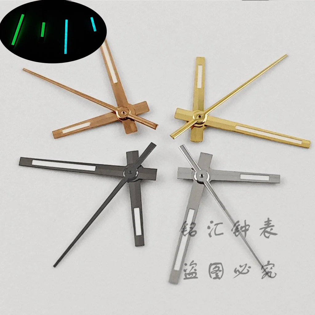 BGW9 and C3 Luminous NH35 Datejust Hands Rose Gold Silver Gold Watch Hands For NH34 NH35 NH36 NH38 Movement Watches Pointers