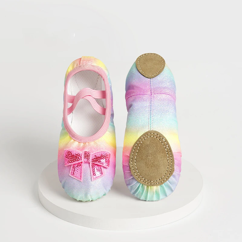 Professional Childrens Dance Female Soft Bottom Cat Claw Non Strap Versatile Ballet Form Yoga Performance Dance Shoes