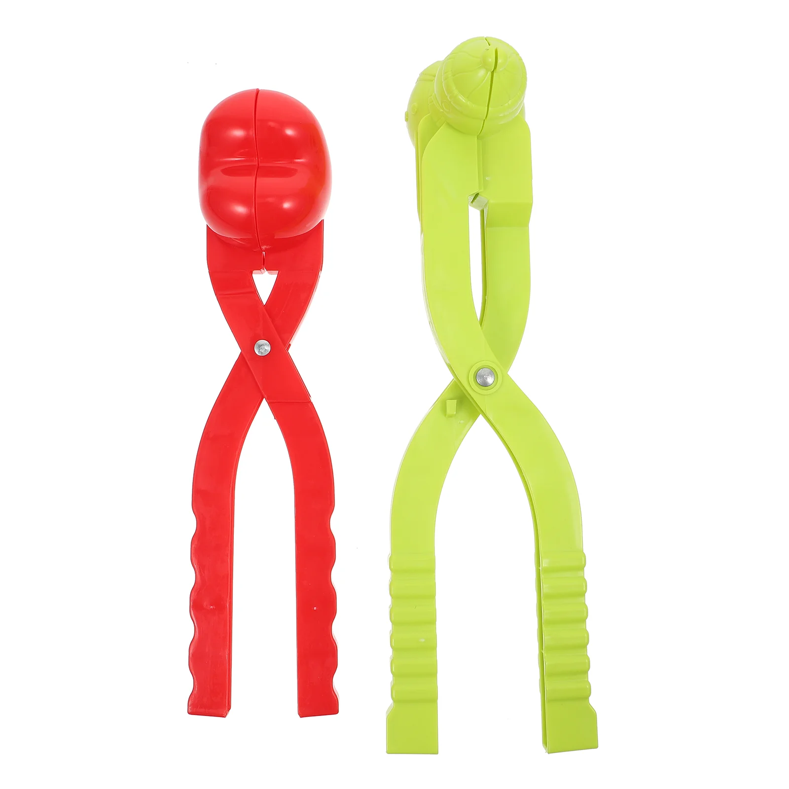 

2 Pcs Fake Snow Balls Clip Winter Outdoor Toy Christmas Snowflakes