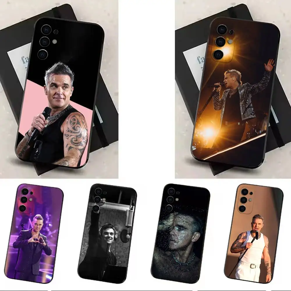 

Singer R-Robbie W-Williams phone Case For Samsung S25,24,21,22,23,30,Ultra,20,Plus,Fe,Lite,Note Black Soft Cover