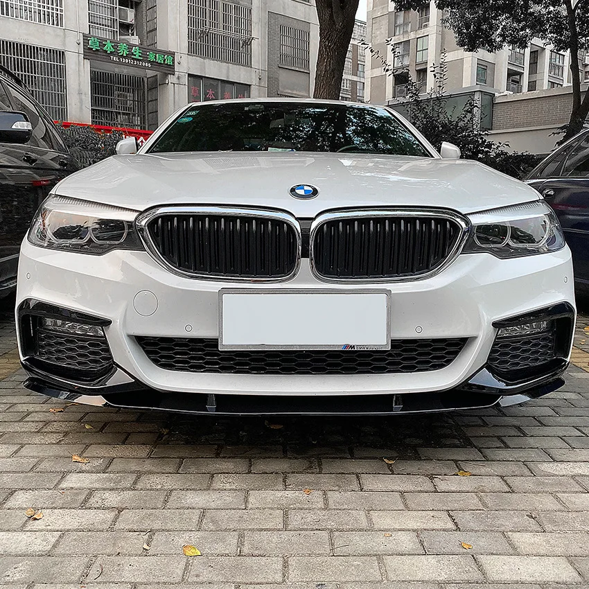 

For BMW 5 Series G30 G31 520i 530i 540i M-Sport 2017-2020 Guard Body Kit Tuning Front Bumper Lip Spoiler Splitter Diffuser Cover