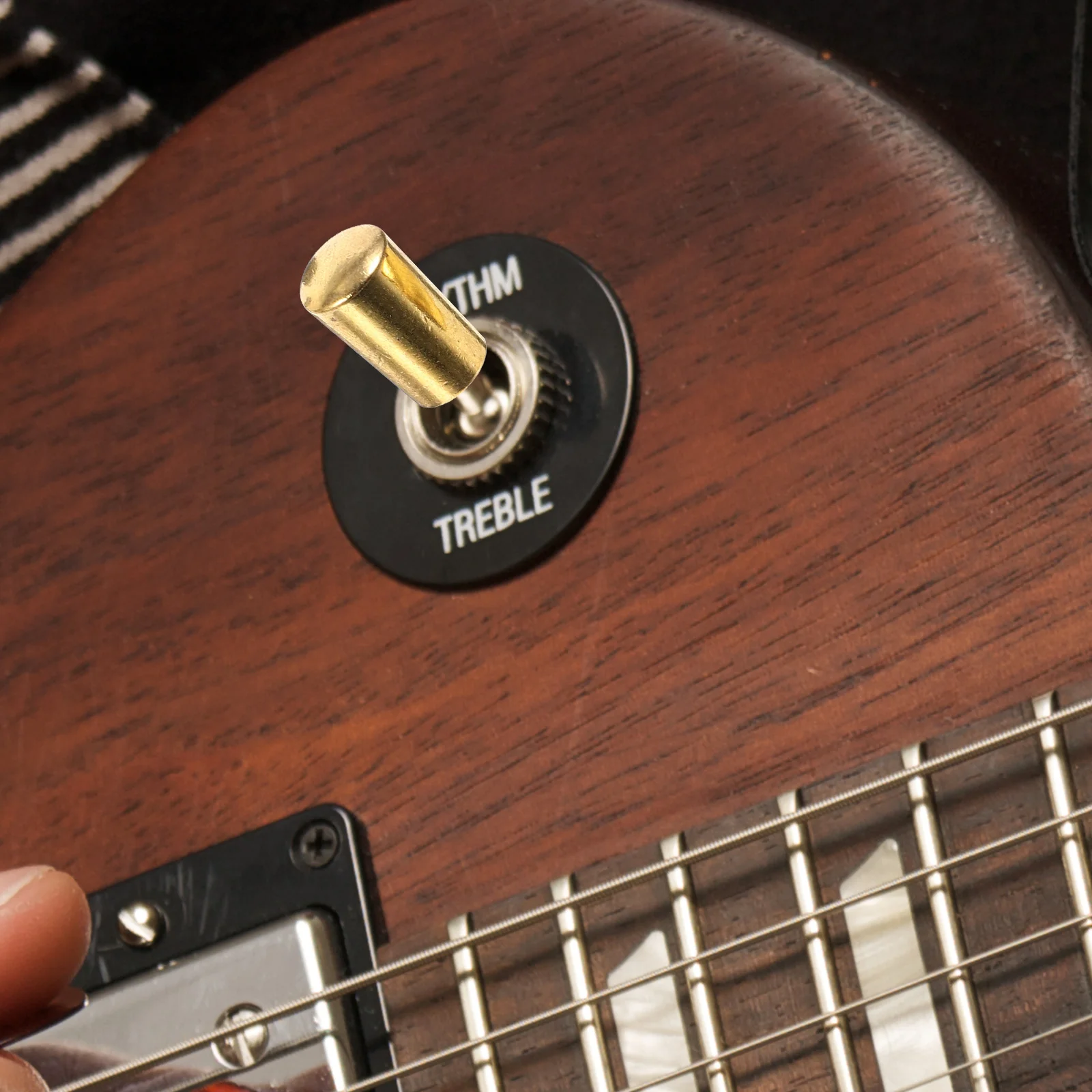 

2Pcs Electric Guitar Toggle Tip Metal Durable Replacement Part Smooth Grip Easy Install for 4mm Toggle Switch Guitar Accessories