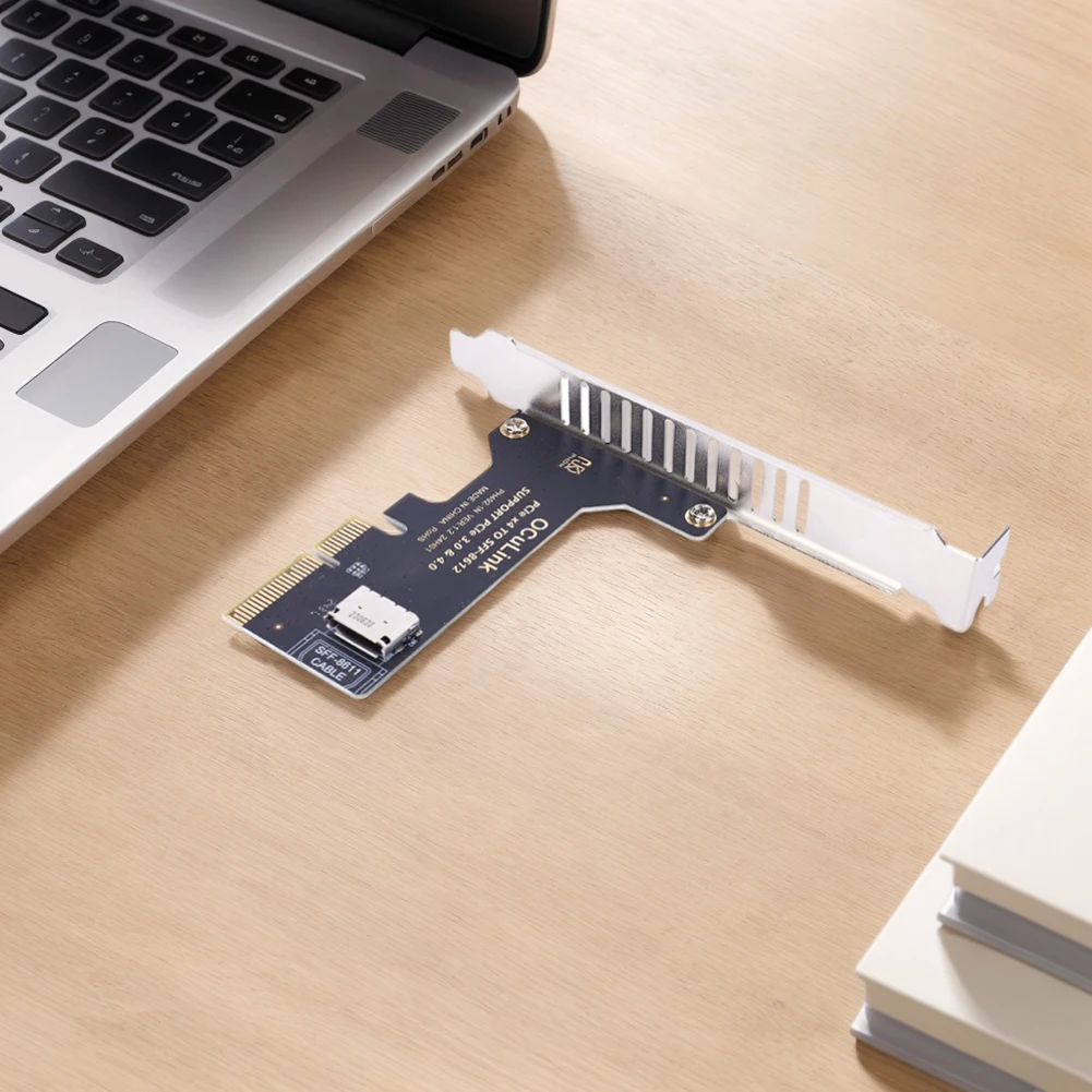 PCI-Express4.0 16x PCIE Detachable To 1/4 Oculink Split Bifurcation Card for U.2 SSD EGPU External Graphics Card Dock