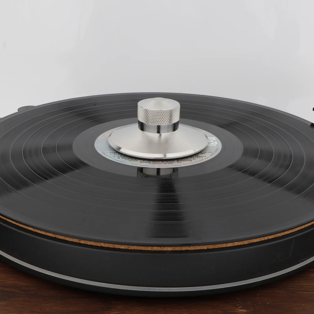 LP الفينيل القرص الدوار مسجل 380 جرام الفولاذ المقاوم للصدأ الوزن المشبك استقرار الاهتزاز مع مستوى كامل التصنيع باستخدام الحاسب الآلي Hifi DIY بها بنفسك
