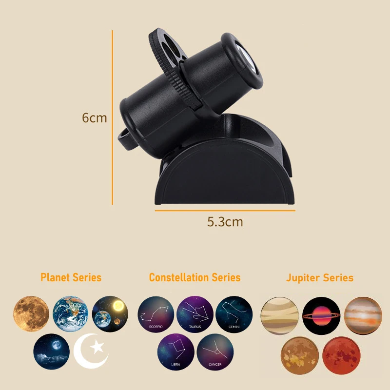 USB Moon Projection Lamp Planet Projector Replaceable LED Night Light Earth Constellation Background Atmosphere Wall Lamps