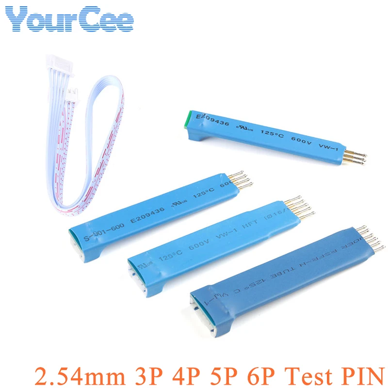 2.0mm 2.54mm 3P 4P 5P 6P Pin Test Needle Spring Needle Program Support STC STM32 STM8 Machine Burn Write microcontrollore Program