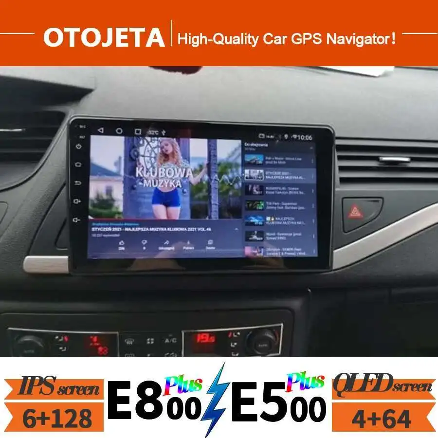 Autoradio وحدة رأس ستيريو لسيتروين C5 2008 2009 2010 2011 2 Din أندرويد 15 راديو السيارة الوسائط المتعددة مشغل فيديو الملاحة لتحديد المواقع