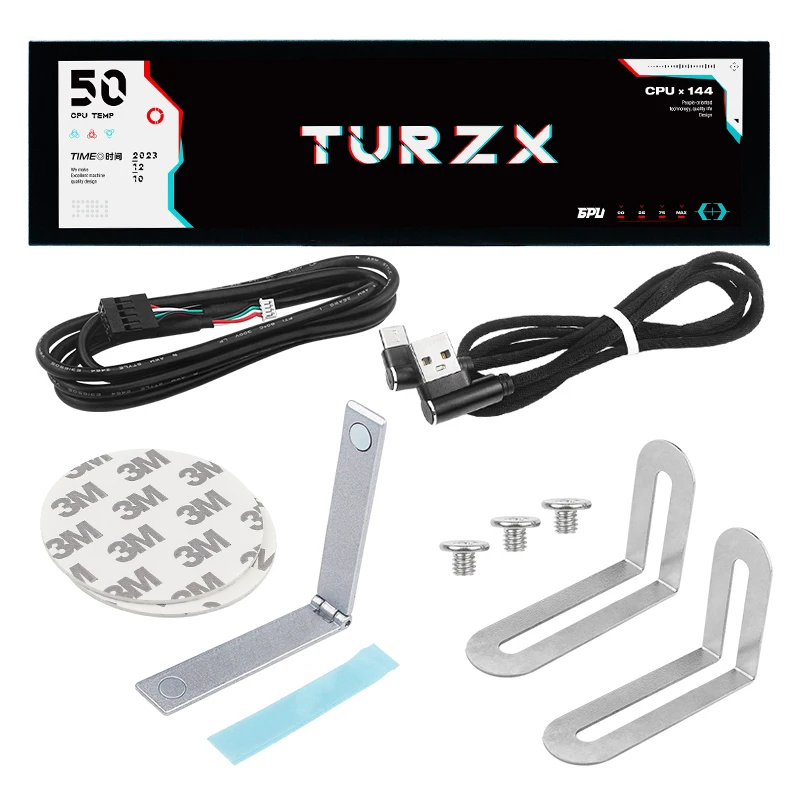 8.8 Inch IPS USB Secondary Screen Type-C PH Interface Turing Smart Screen CPU GPU RAM Computer Monitor Use TURZX Software image 6