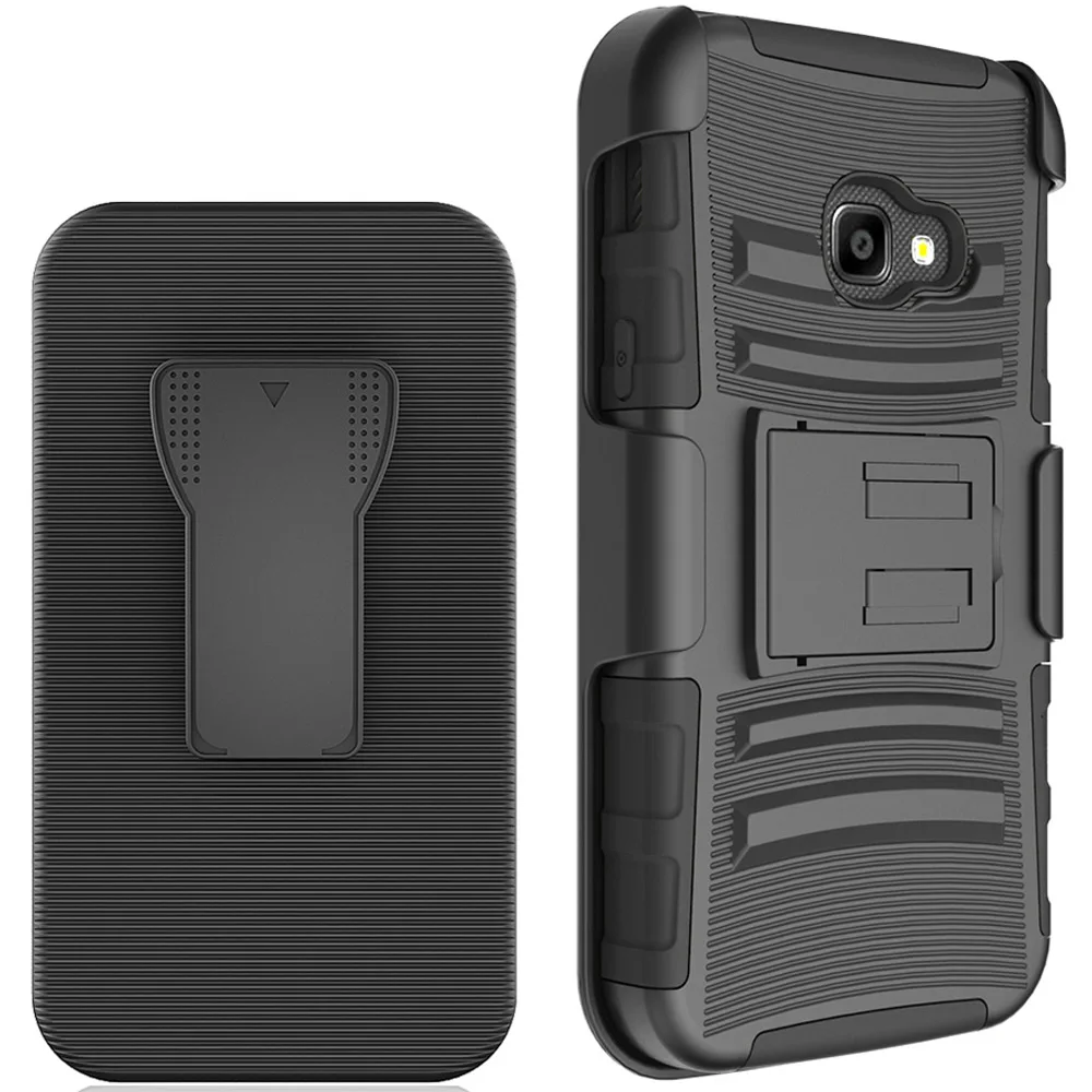 3 in 1Heavy Duty Rugged Armor Shockproof Case Belt Clip Holster Case Stand Cover For Samsung Galaxy XCover 4 / Xcover 4s