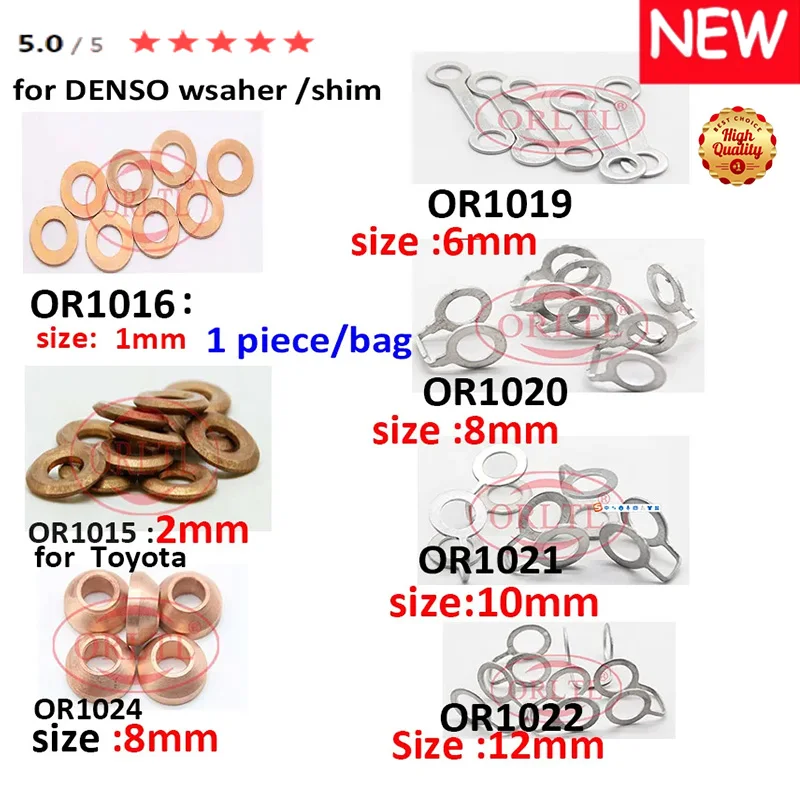 4pcs Copper Washers Sh ims Diesel Injector Nozzle Copper Washer for Denso series 1mm 6mm 8mm 2mm 10mm 8mm 12mm