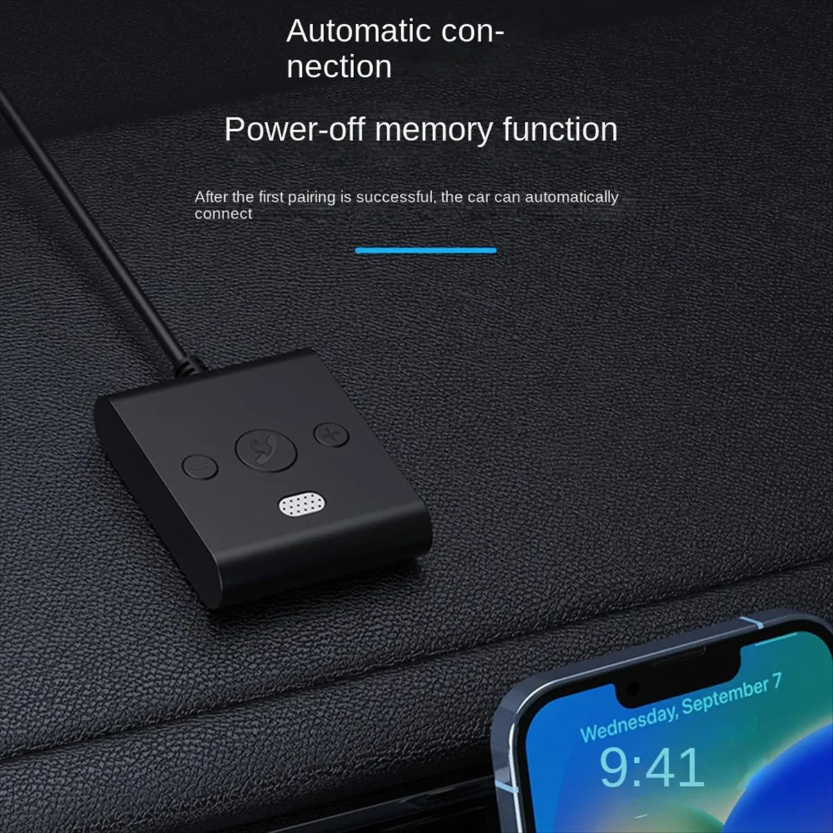 A64I Bluetooth 5.4 AUX Car Adapter Wtih Mic 3.5MM USB U-Disk Stereo Wireless Audio Receiver Car Kit Handsfree Calls Music