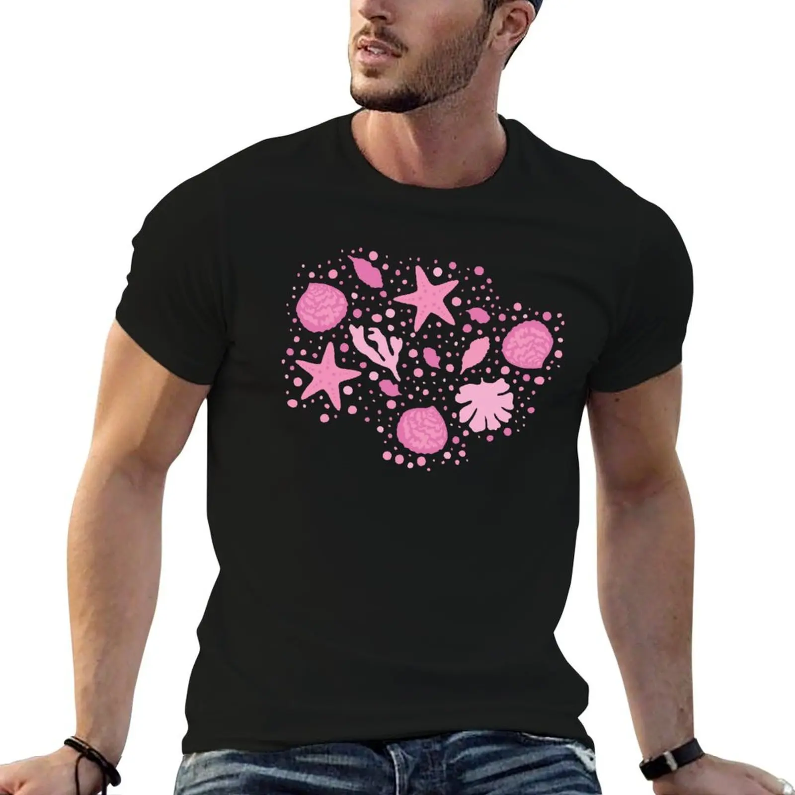 Ocean lover, nautilus, pink Aesthetic, sea coral, sealife, pink hues, baby pink, shells, pink shells T-Shirt