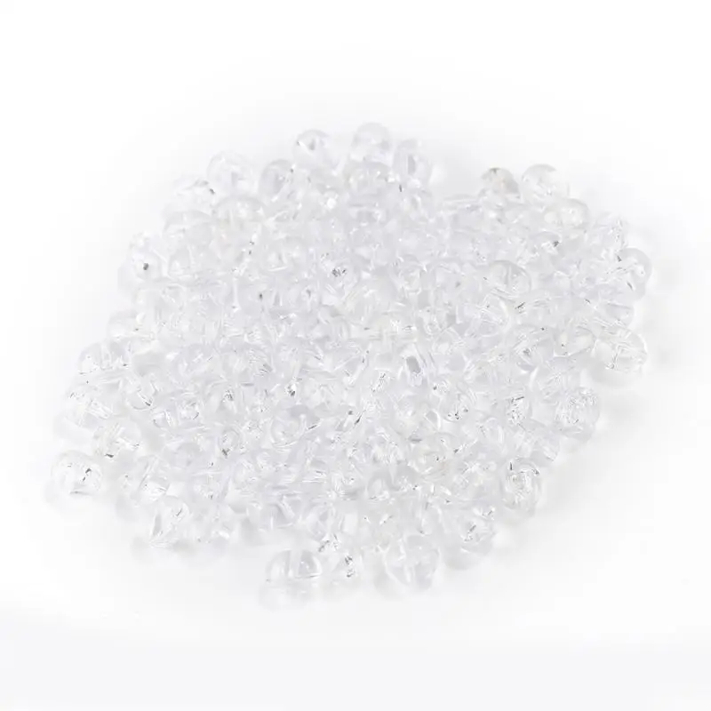 100 قطعة الصيد الشفاف الصليب الخرز البلاستيك خفيفة الوزن يطفو كرات مزدوجة اللؤلؤ متوهجة الكرة الكارب الصيد المحيط قارب أداة