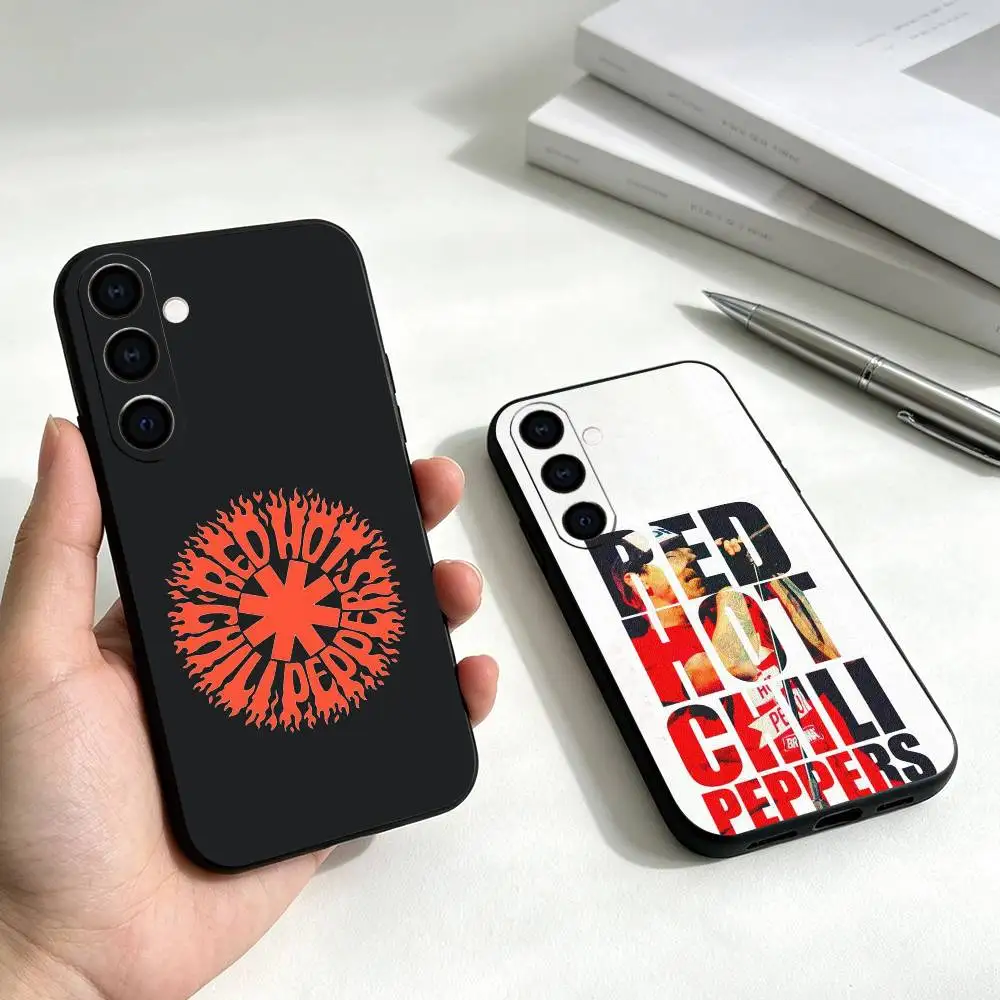Red Hot Chili Peppers Phone Case For Samsung Galaxy A73,A72,A71,A70,A53,A52,A51,Others Soft Black Cover Gift