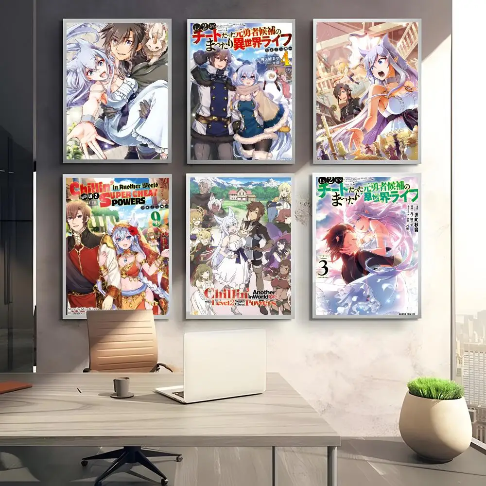 Lv2 K-kara Cheat datta M-Motoyuusha Kouho Poster Stickers Self-Adhesive Decals Home Decor Bedroom & Living Room Decoration Gift