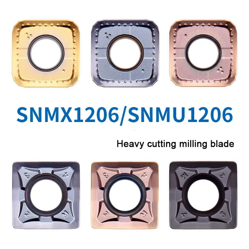 SNMX1205 SNMU1206 SNMX1206  Double Sided Eight blade CNC Rough Cutting With Low Resistance Fast Forward To The Milling