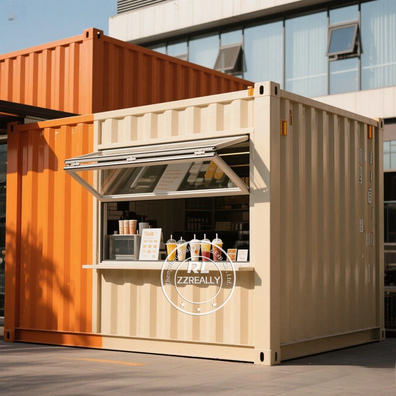Customizable Container Bar Fast-food Restaurant Convenience Store Kiosk Booth Mobile Container Bar With Kitchen