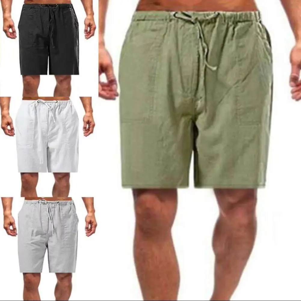 

Сплошной цвет, мужские шорты длиной до колена, устойчивые к усадке, широкие спортивные шорты с несколькими карманами, широкие спортивные шорты с несколькими карманами