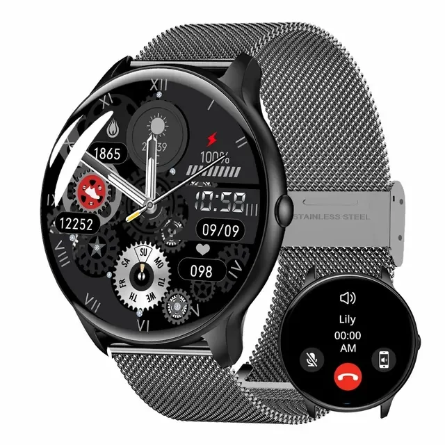 

MAX14 2023, мужские умные часы, 1,53 дюйма, Bluetooth-вызов, пульс, фитнес-трекер здоровья, спортивные умные часы для мужчин
