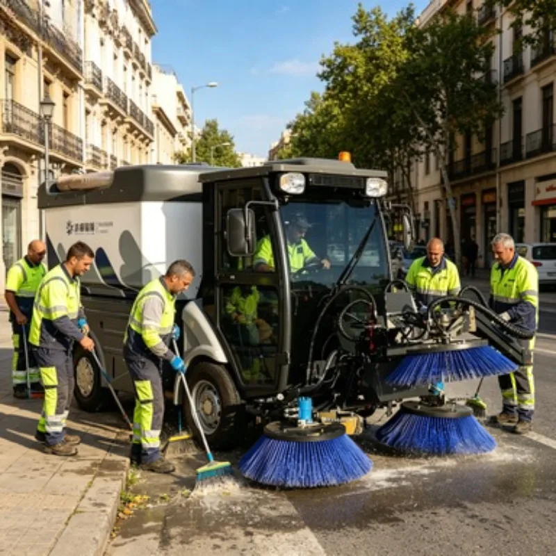 Hot Sale Road Sweeper Truck Diesel Customized Professional Compact Tractor Road Sweeper Mini Road Sweeper