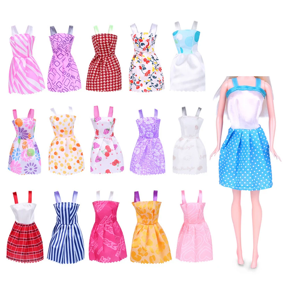 DIY Exquisite Doll Clothing Set 16pcs Fashion Ball Gown Dress Set 1/6 Doll Clothes Suit Outfit for 28-30cm Barbie Doll Accessory