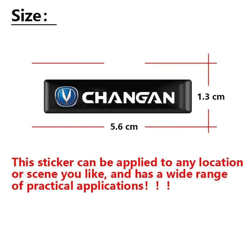 4pcs  3D Car Badge Sticker Emblem Decorative Decal Accessories For Changan UNI-K CS75 CS55 CS35 CS85 UNI-T CS95 EADO CX70