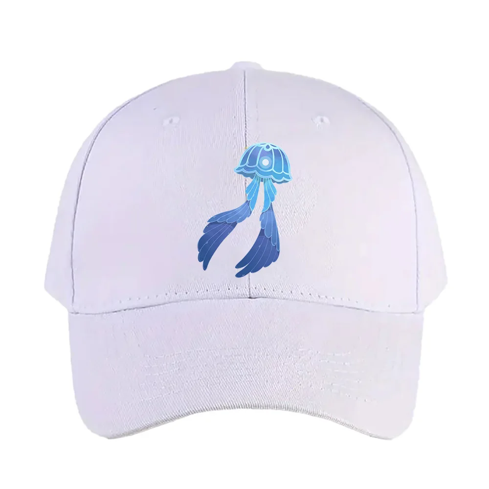 Kokomi jellyfish Caps Summer Woman Man Adult Casual Sun Protection Sun Hat Adjustable Hiking Fishing Hat Baseball Cap