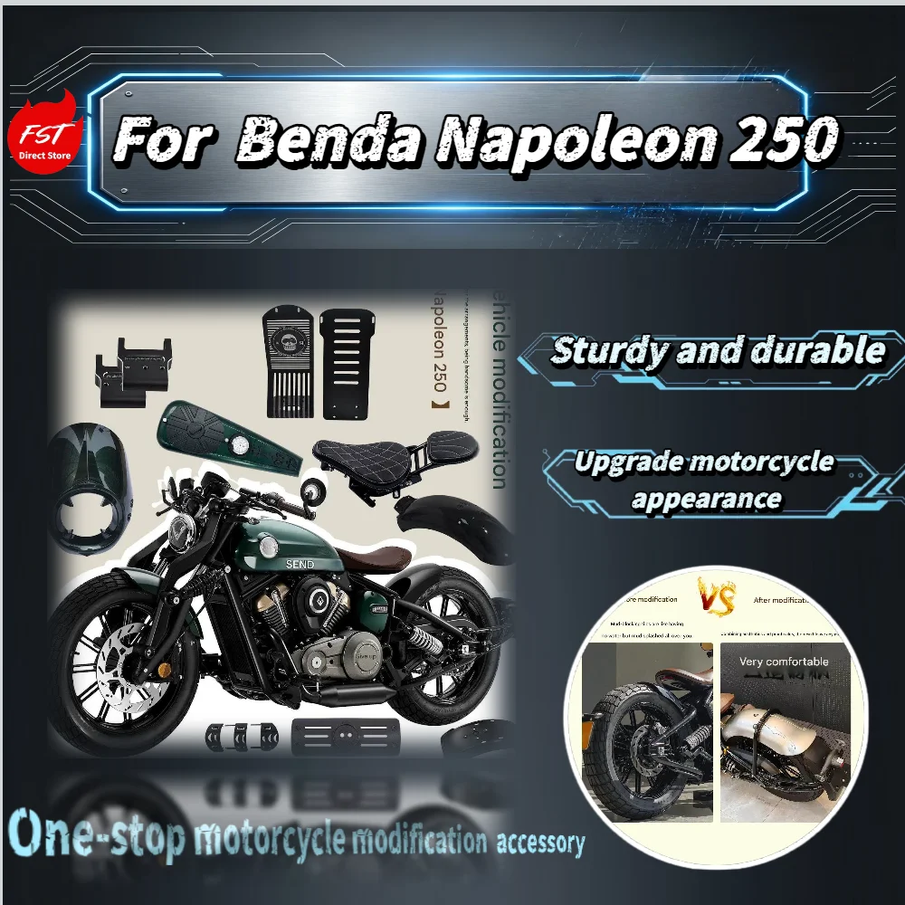 

For Benda Napoleon 250 One-stop Mod Parts Fuel Tank Instrument Cover Fairing Fender Decorative Guard Cover Accessories
