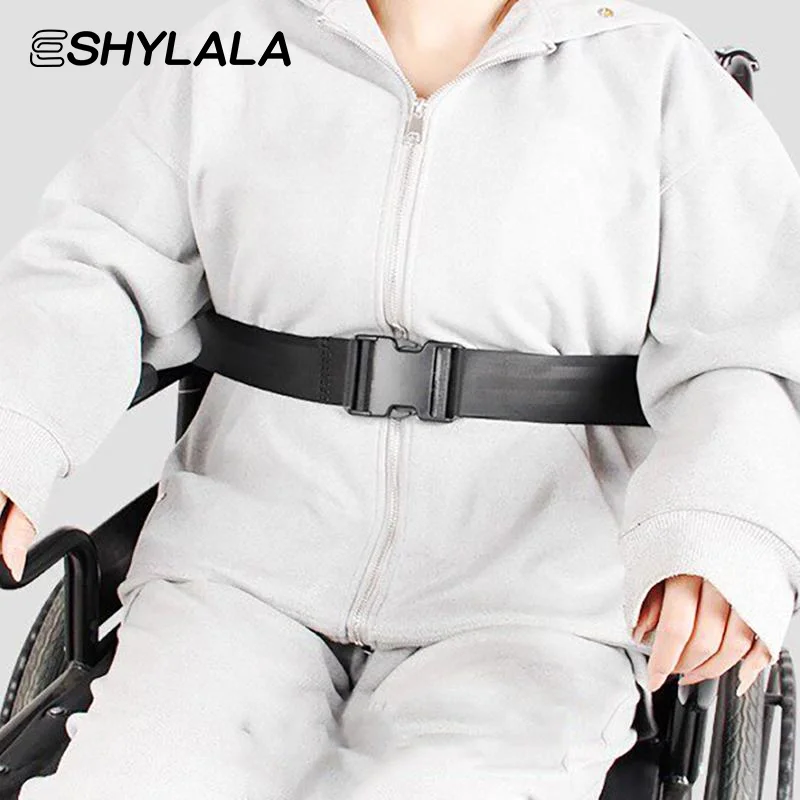 Adjustable Wheelchair Seat Belt with 2 Straps Secure Lap Leg Support Disability Aids for Elderly Mobility Assistance view 4