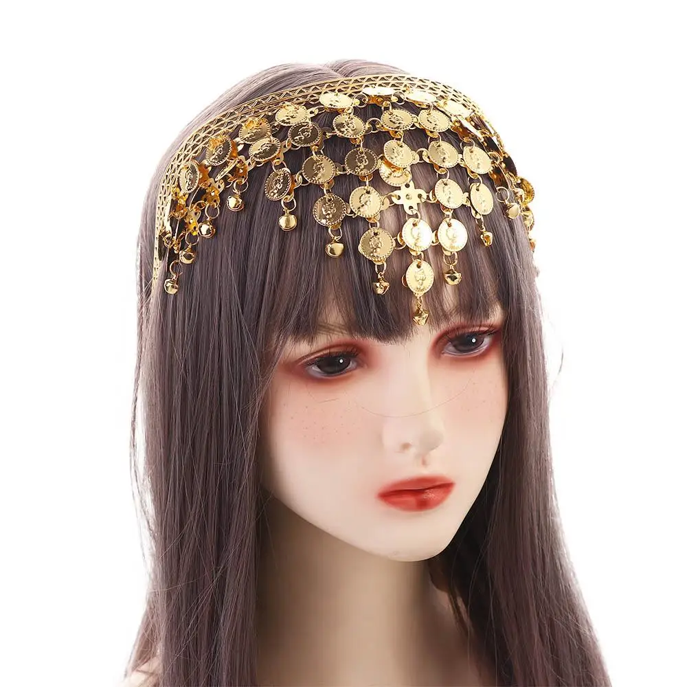 Bead Indian Dance Necklace Head Chain Bracelet Diamond Hairband Head Accessories Performance Accessories Belly Dance Costumes