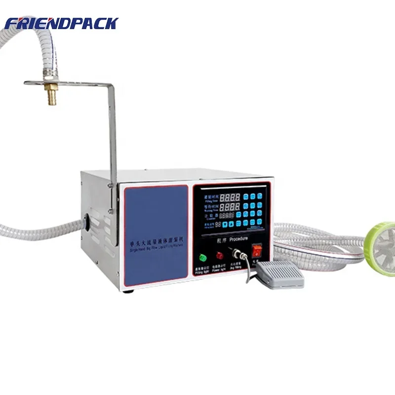 GFK-17A Big Flow Volume diaphragm pump desktop continuous filling machine for Liquid