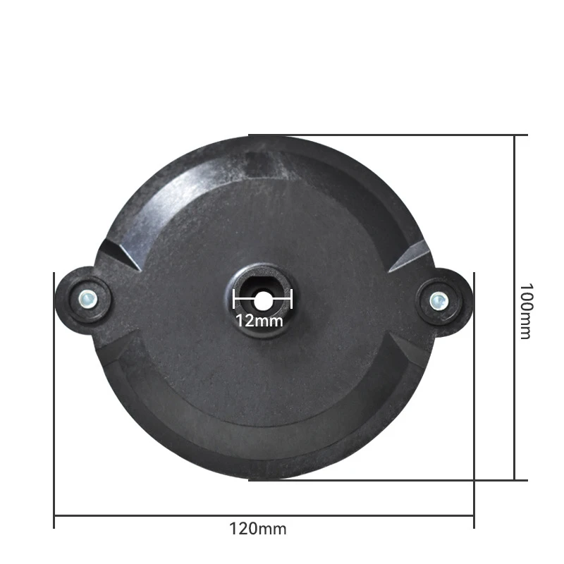 1pcs Black Mower Cutter Head Simple Snap-On Plastic Cutter Heads For Lawn Mower Accessory 12 * 10cm