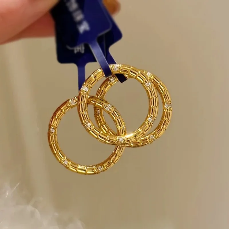 Xiaoyan's new 100% S925 silver gold-plated spirit snake with tail snake minimalist luxury ring, exquisite jewelry