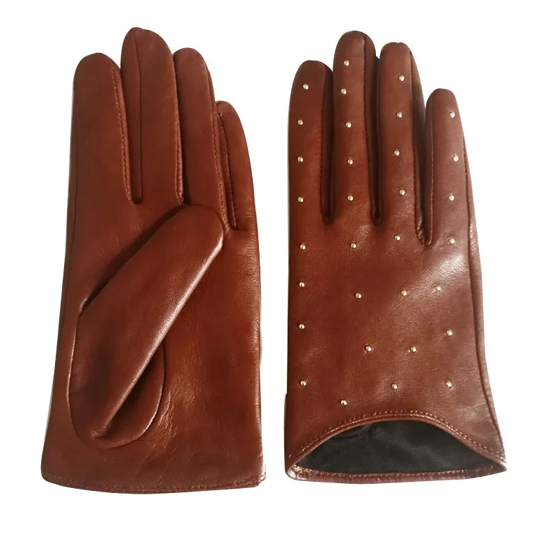 Fashion solid color Apparel Accessories women's real leather gloves comfortable short Women mitten warm winter gloves women