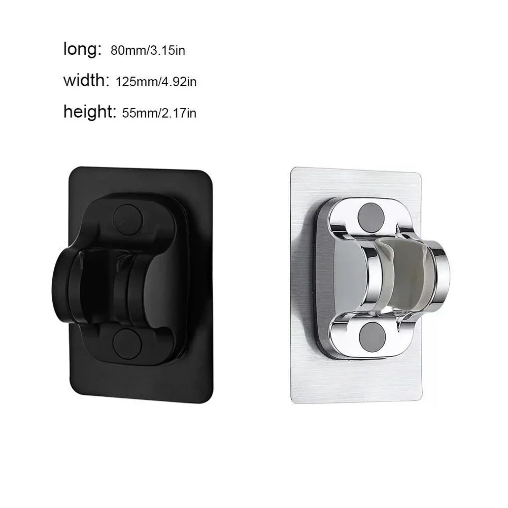 Self-adhesive Shower Head Holder Adjustable Punch Free Bathroom Bidet Shower Head Stand Bracket Wall Mounted Kitchen Accessories