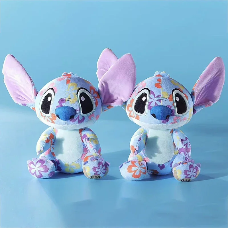 2024 New 8 Inch 23cm Stitch Plush Doll Limited Edition Stitch Doll Flower Cloth Interstellar Baby Toy Decoration Birthday Gift