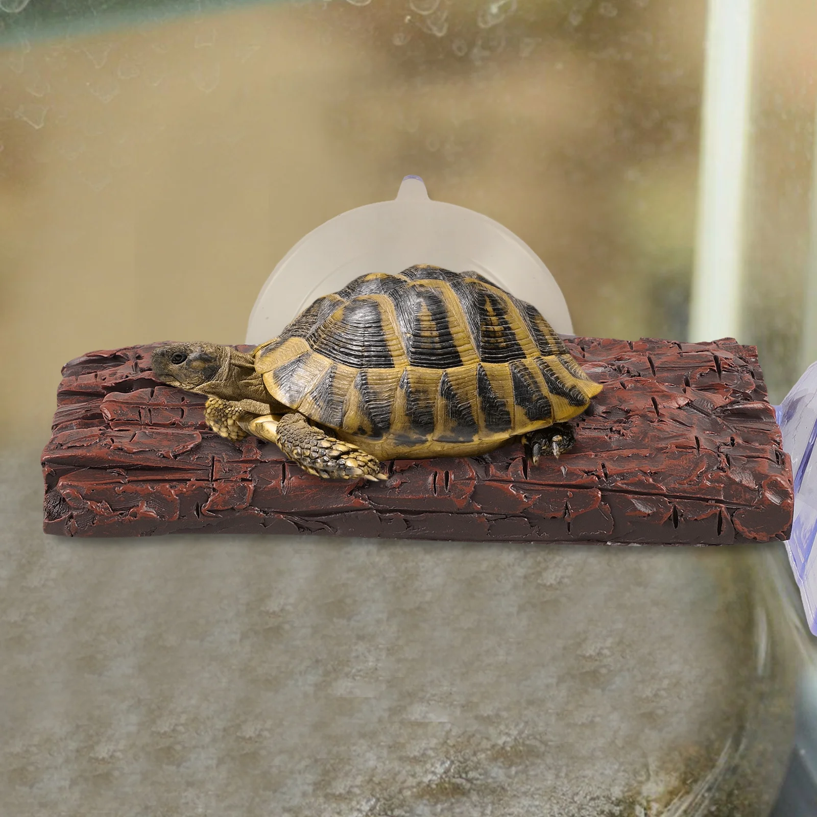 

Turtle Basking Platform For Aquarium Waterproof Reptile Sunning Ramp With Suction Cups Non-Slip Stable Turtle Tank Decorations